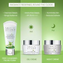 LOTUS HERBALS White Glow Day And Night Pack with free Face wash  (3 Items in the set)